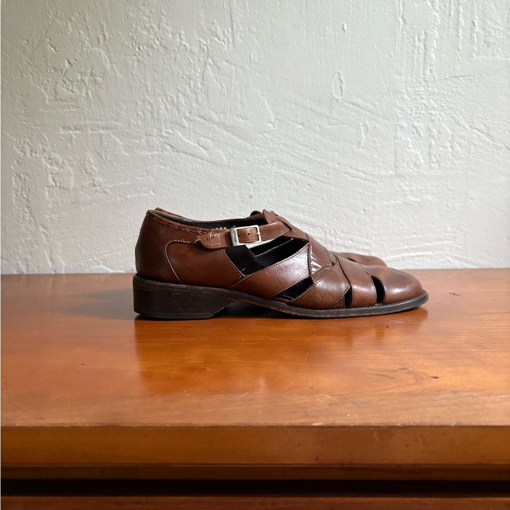 Vintage Cole Haan Leather Fisherman Sandals